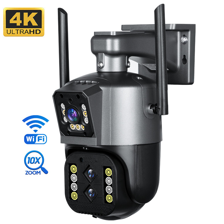 Outdoor 4K PTZ Wifi Camera Auto Tracking Home Safe Alarm System