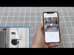 Dual Lens IP65 Outdoor Waterproof Security Camera With Floodlight Wide Angle