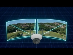 PoE IP Camera Dual Lens Ultra-Wide View, 2K/4MP IP66 Waterproof Security Camera